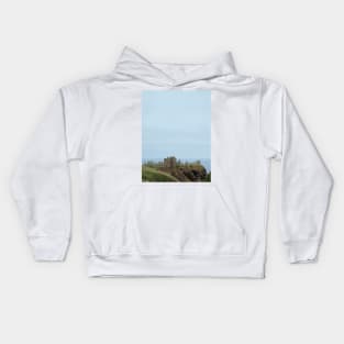 Dunnottar Castle and the North Sea Kids Hoodie